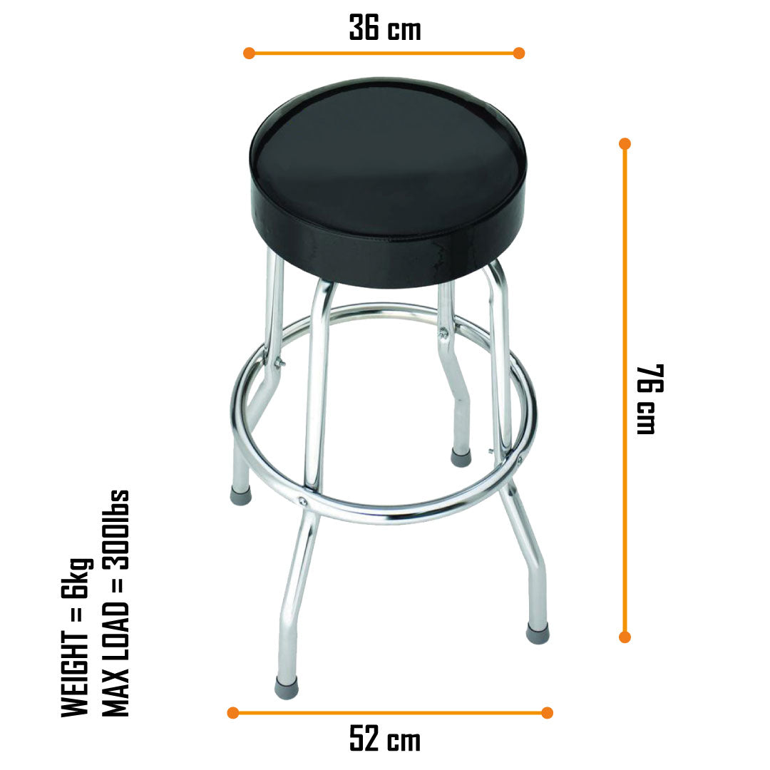 Rocksax Marilyn Manson Bar Stool - Red Lips