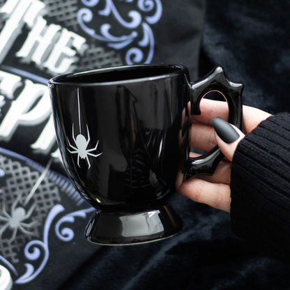 BLACK SPIDER TEACUP - Shaped Tea Cup