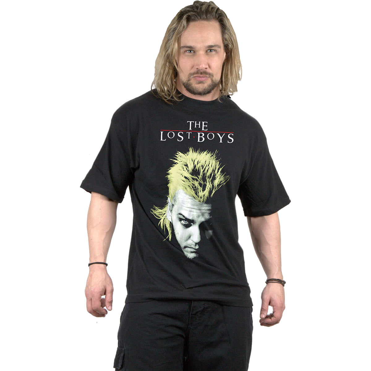 THE LOST BOYS - DAVID AND LOGO - T-shirt imprimé sur le devant noir