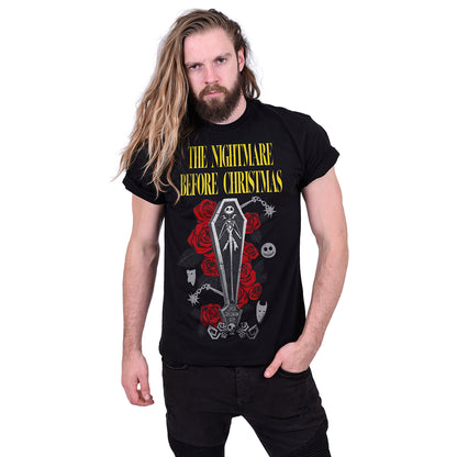 NIGHTMARE BEFORE CHRISTMAS - JACK COFFIN - T-shirt imprimé sur le devant Noir