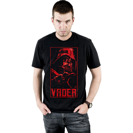 STAR WARS KENOBI - VADER - T-shirt imprimé sur le devant Noir