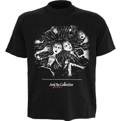 JUNJI-ITO - CRAWLING - Front Print T-Shirt Black