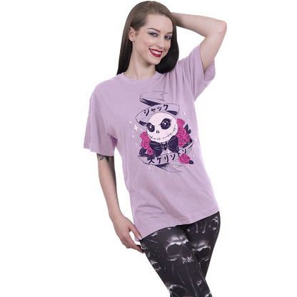 NIGHTMARE BEFORE CHRISTMAS - KAWAII JACK - T-shirt imprimé sur le devant noir