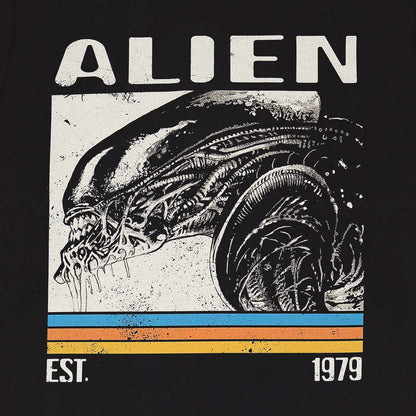 ALIEN - RETRO BARS - T-shirt imprimé sur le devant Noir
