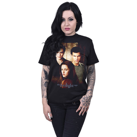 TWILIGHT - TRIO POSTER - T-shirt imprimé sur le devant noir