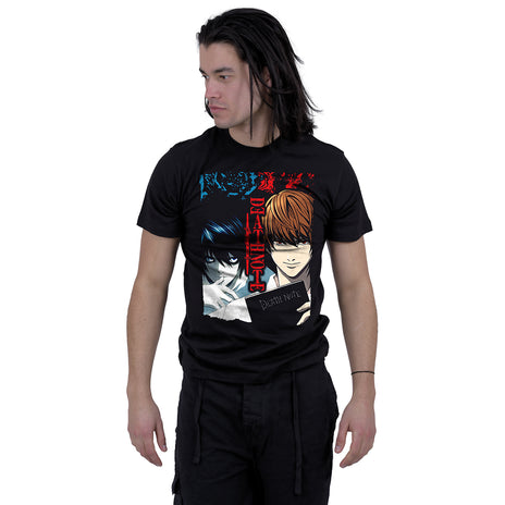 DEATH NOTE - PARANORMAL - T-shirt imprimé sur le devant Noir