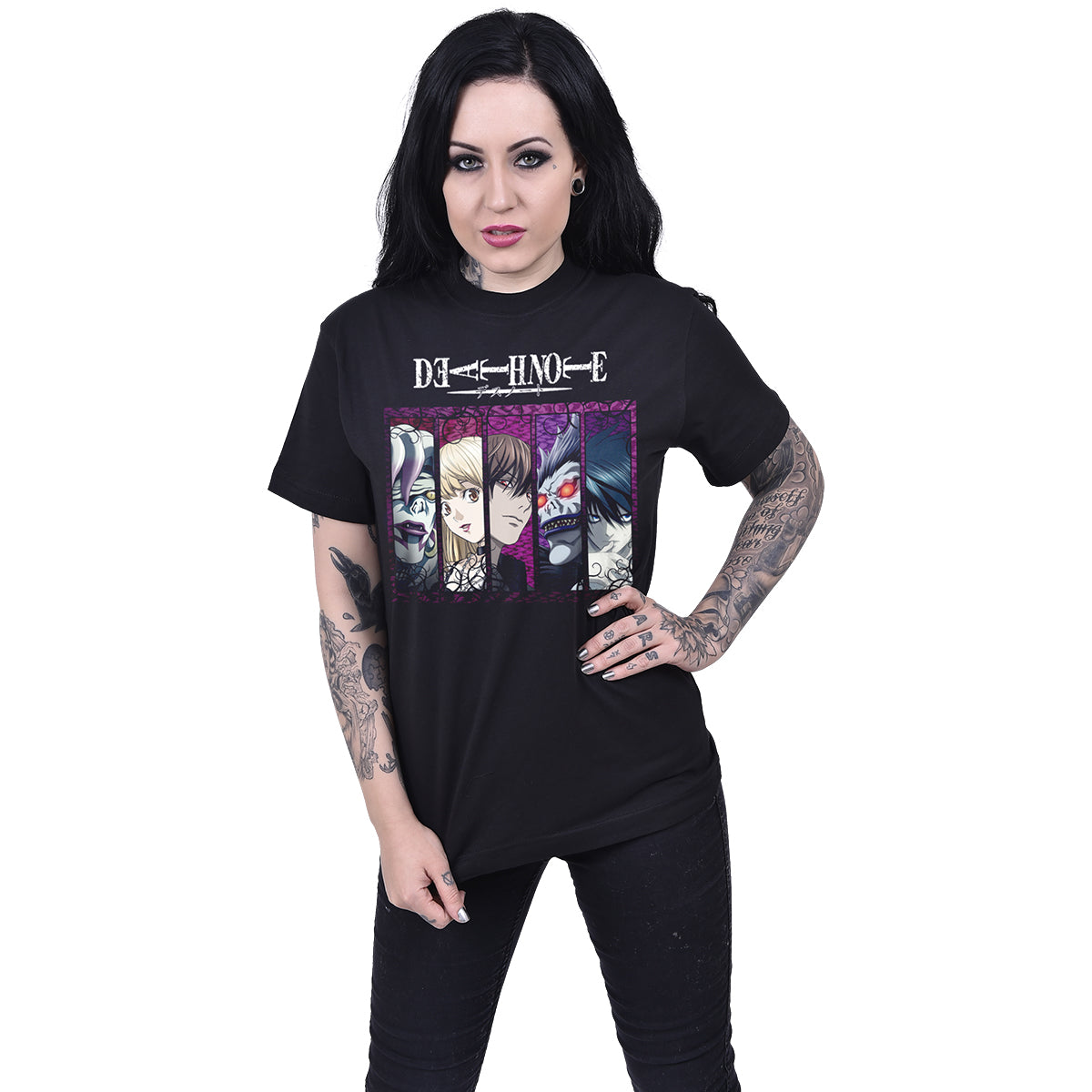 DEATH NOTE - POISON BANNER - T-shirt imprimé sur le devant Noir