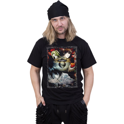 DEATH NOTE - POSTER - T-shirt imprimé sur le devant Noir