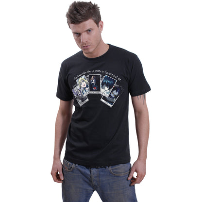 DEATH NOTE - PLAYING CARDS - T-shirt imprimé sur le devant noir
