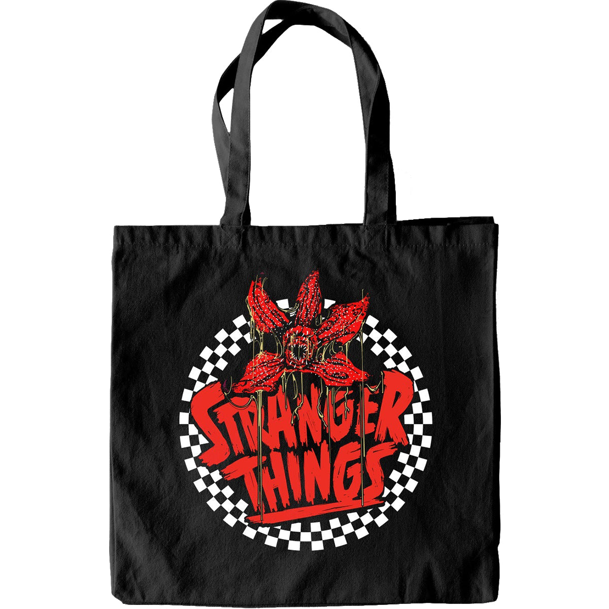 STRANGER THINGS - CHECREED CIRCLE - Bag 4 Life - Canvas 80z Long Handle Tote Bag