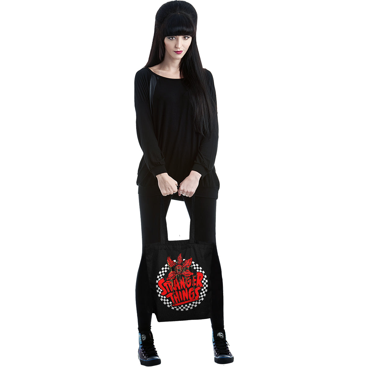 STRANGER THINGS - CHECREED CIRCLE - Bag 4 Life - Canvas 80z Long Handle Tote Bag