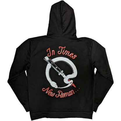 QUEENS OF THE STONE AGE - SNAKE LOGO - Pullover Hoodie Black