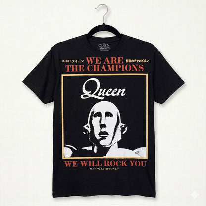 QUEEN - WE ARE THE CHAMPIONS - Carbon T-Shirt Black