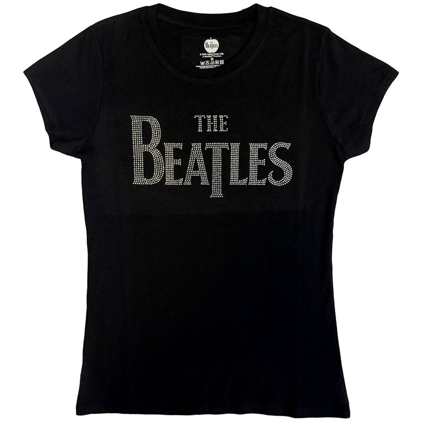 BEATLES, THE - DROP T CRYSTALS - T-shirt pour dames noir (embelli)