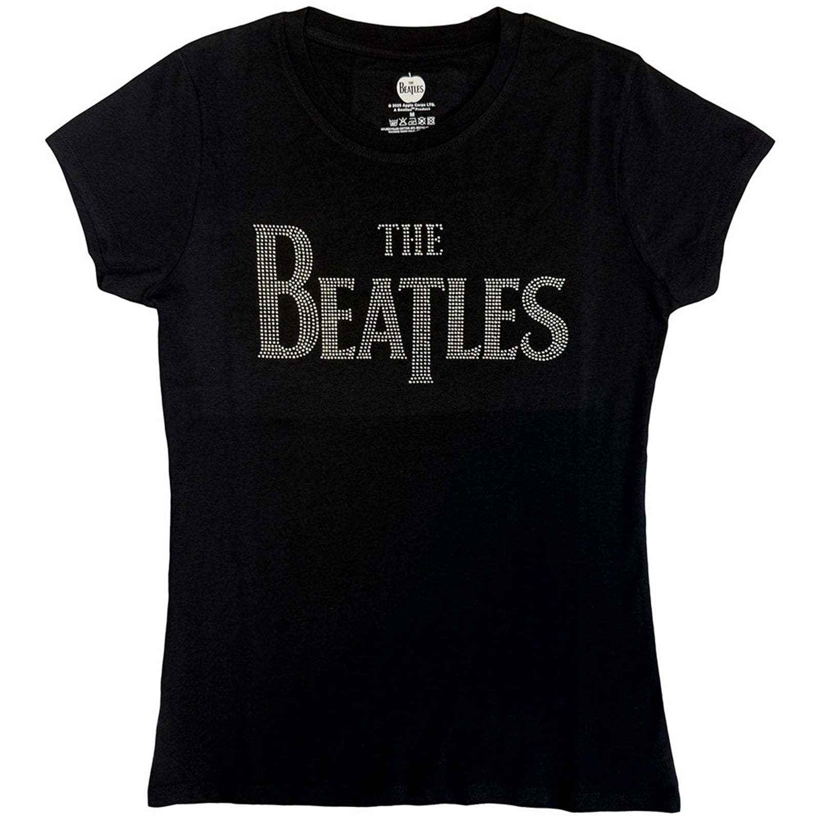BEATLES, THE - DROP T CRYSTALS - T-shirt pour dames noir (embelli)