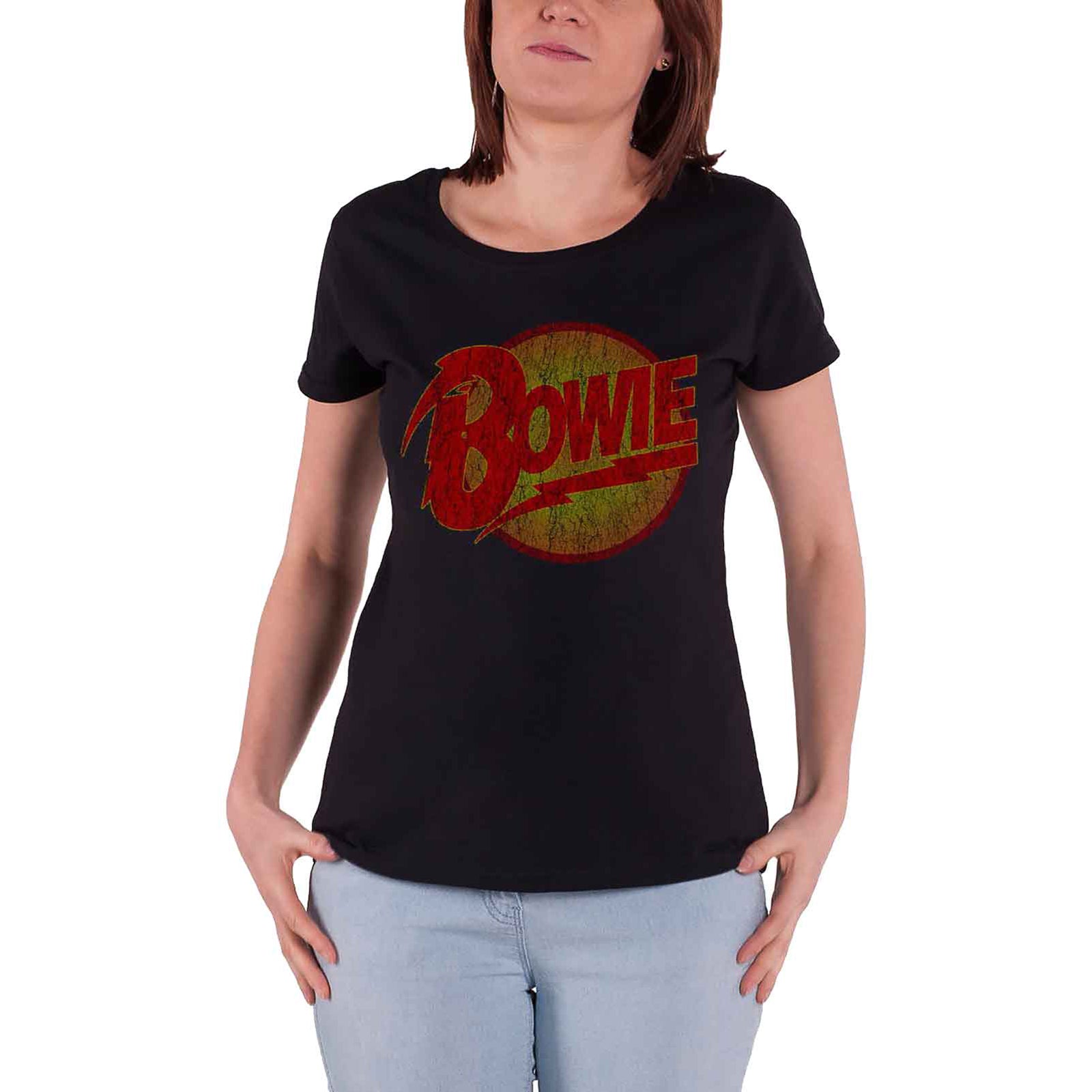 DAVID BOWIE - DIAMOND DOGS VINTAGE - Ladies T-Shirt Black