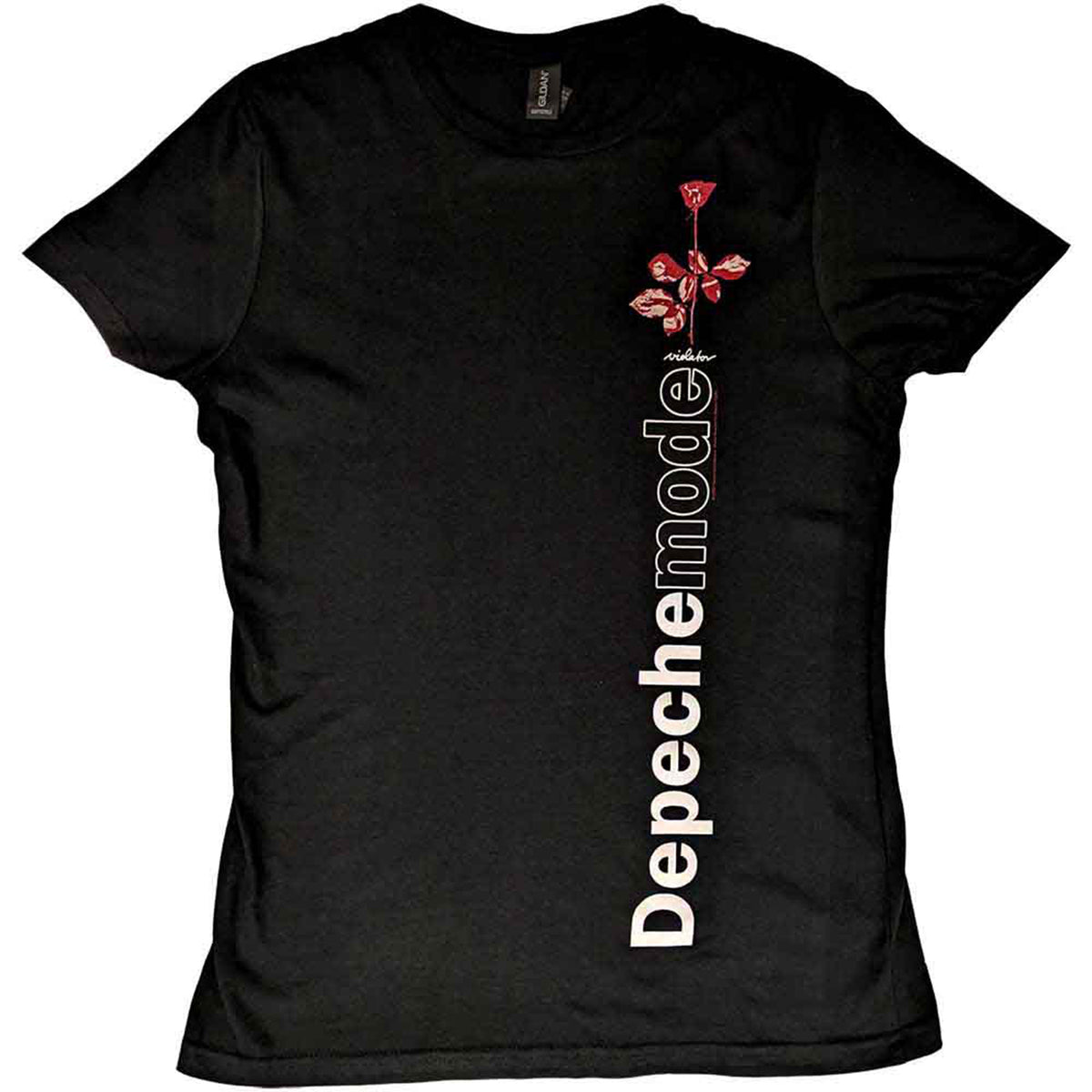 DEPECHE MODE - VIOLATOR SIDE ROSE - Ladies T-Shirt Black