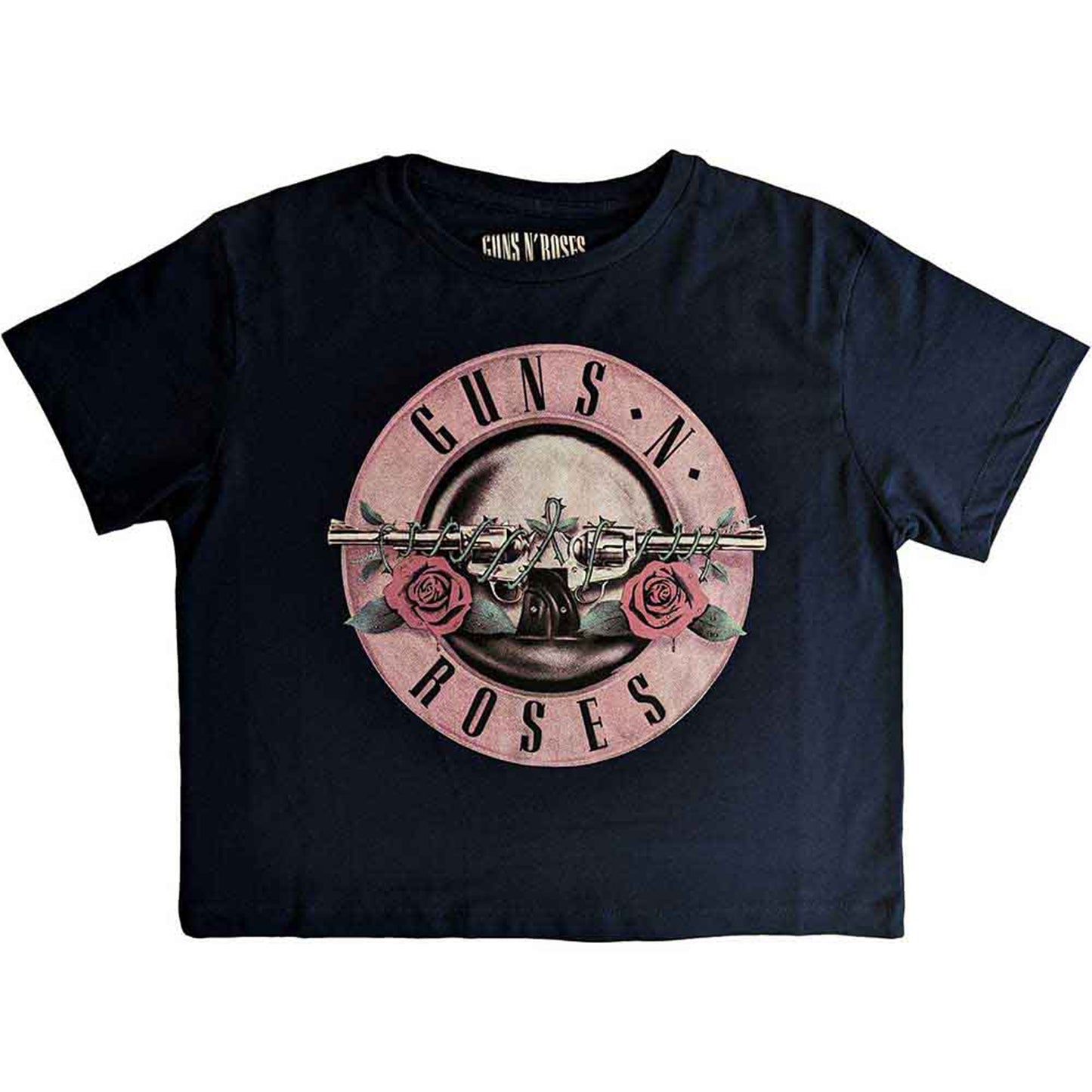 GUNS N ROSES - CLASSIC LOGO - Crop Top Blue