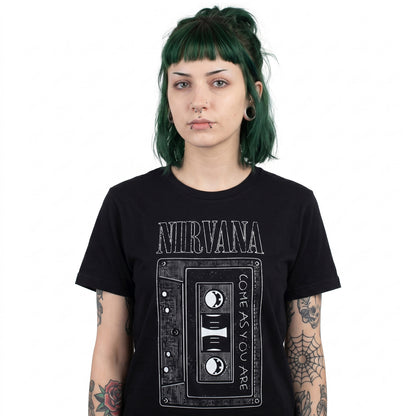 NIRVANA - AS YOU ARE TAPE - Ladies T-Shirt Black