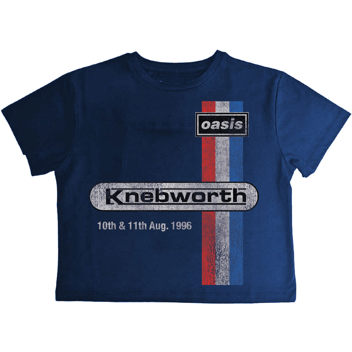 OASIS - KNEBWORTH '96 - Crop Top Blue