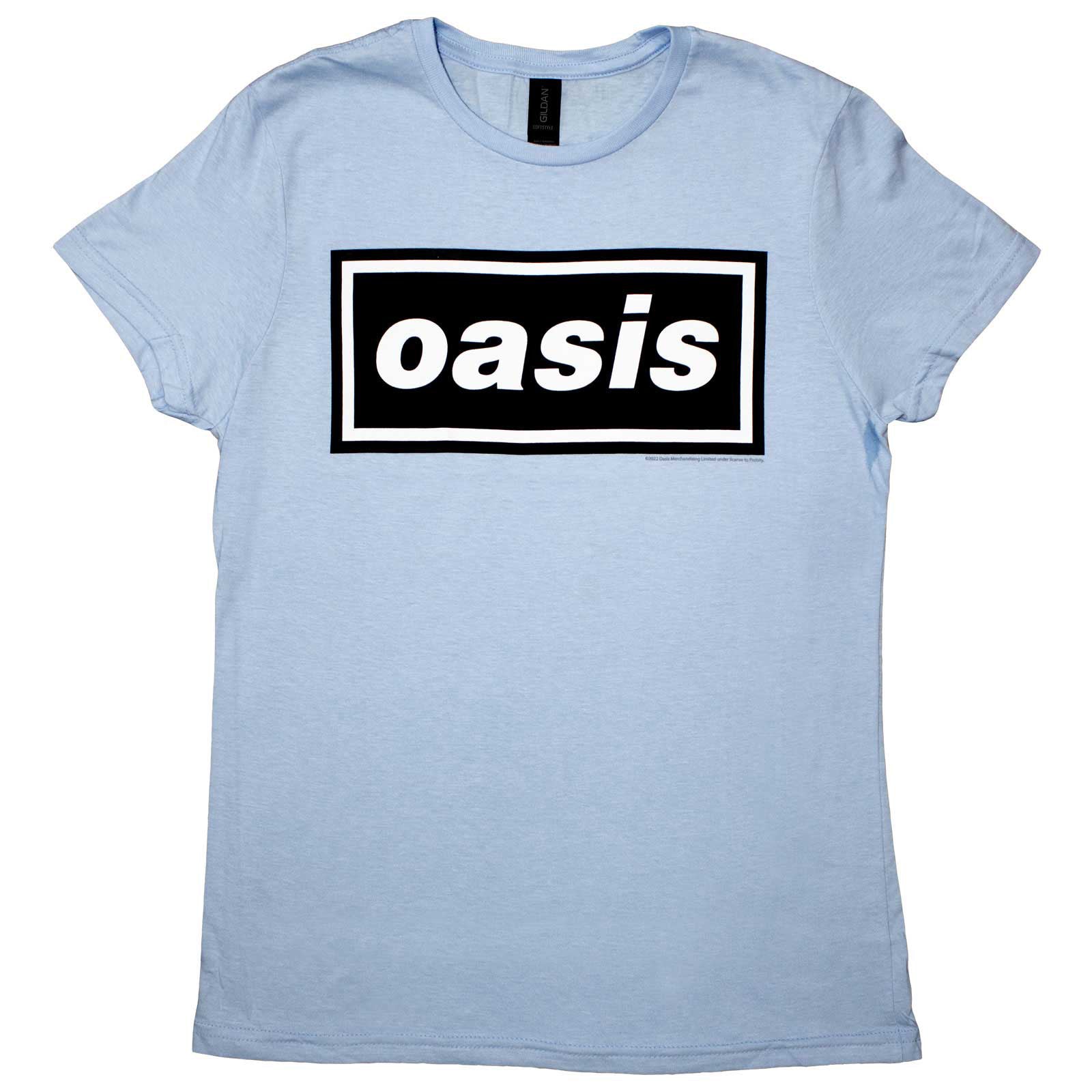 OASIS - DECCA LOGO - Ladies T-Shirt Blue