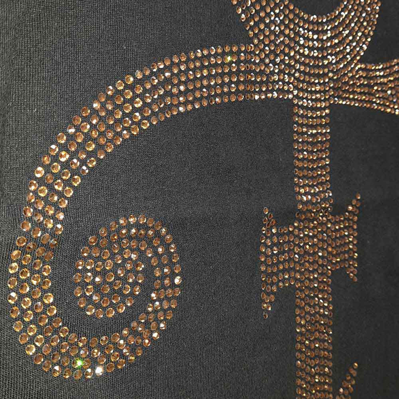 PRINCE - GOLD SYMBOL - Ladies T-Shirt Black (Embellished)