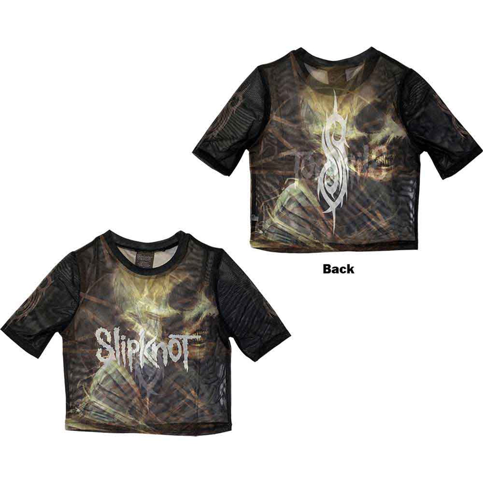 SLIPKNOT - THE END, SO FAR PROFILE - Crop Top Black (Back Print & Mesh)