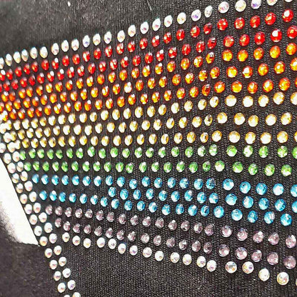 PINK FLOYD - DARK SIDE OF THE MOON - Ladies T-Shirt Black (Embellished)
