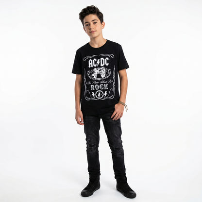 AC/DC - VINTAGE CANNON SWIG - Kids T-Shirt Black