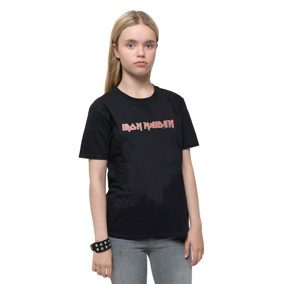 IRON MAIDEN - LOGO - Kids T-Shirt Black
