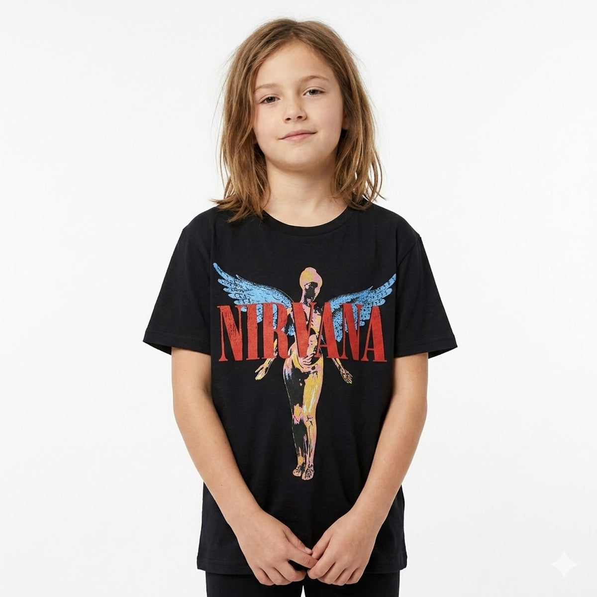 NIRVANA - ANGELIC - Kids T-Shirt Black