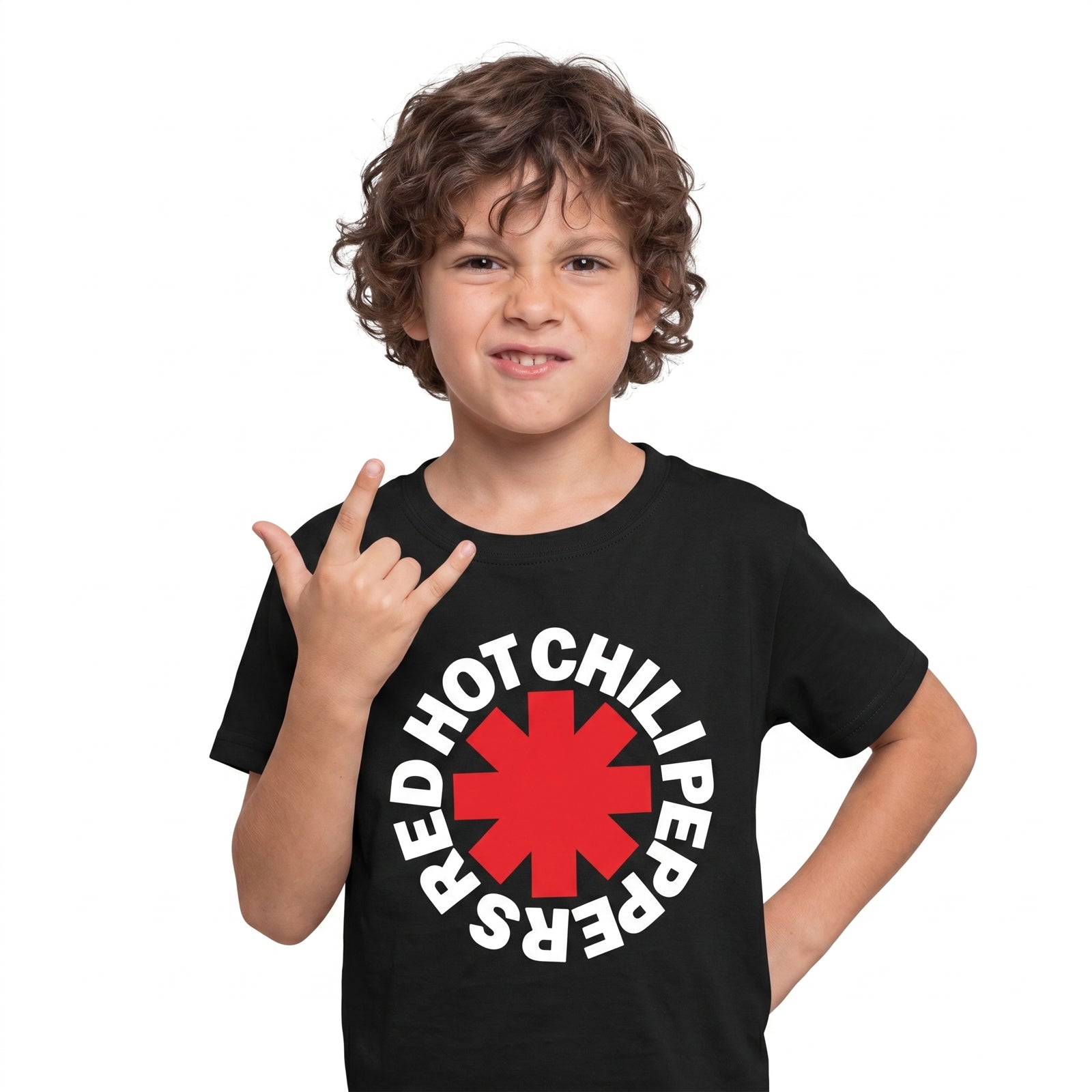 RED HOT CHILI PEPPERS - CLASSIC ASTERISK - Kids T-Shirt Black