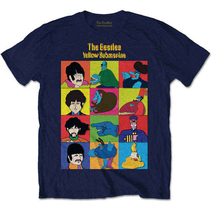 THE BEATLES - YELLOW SUBMARINE SUB CHARACTERS - Kids T-Shirt Blue
