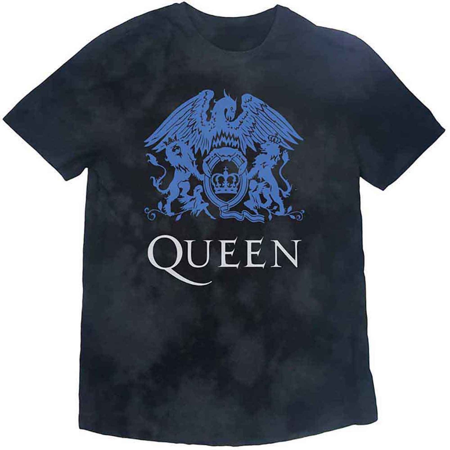 QUEEN - BLUE CREST - Kids T-Shirt Black (Wash Collection)
