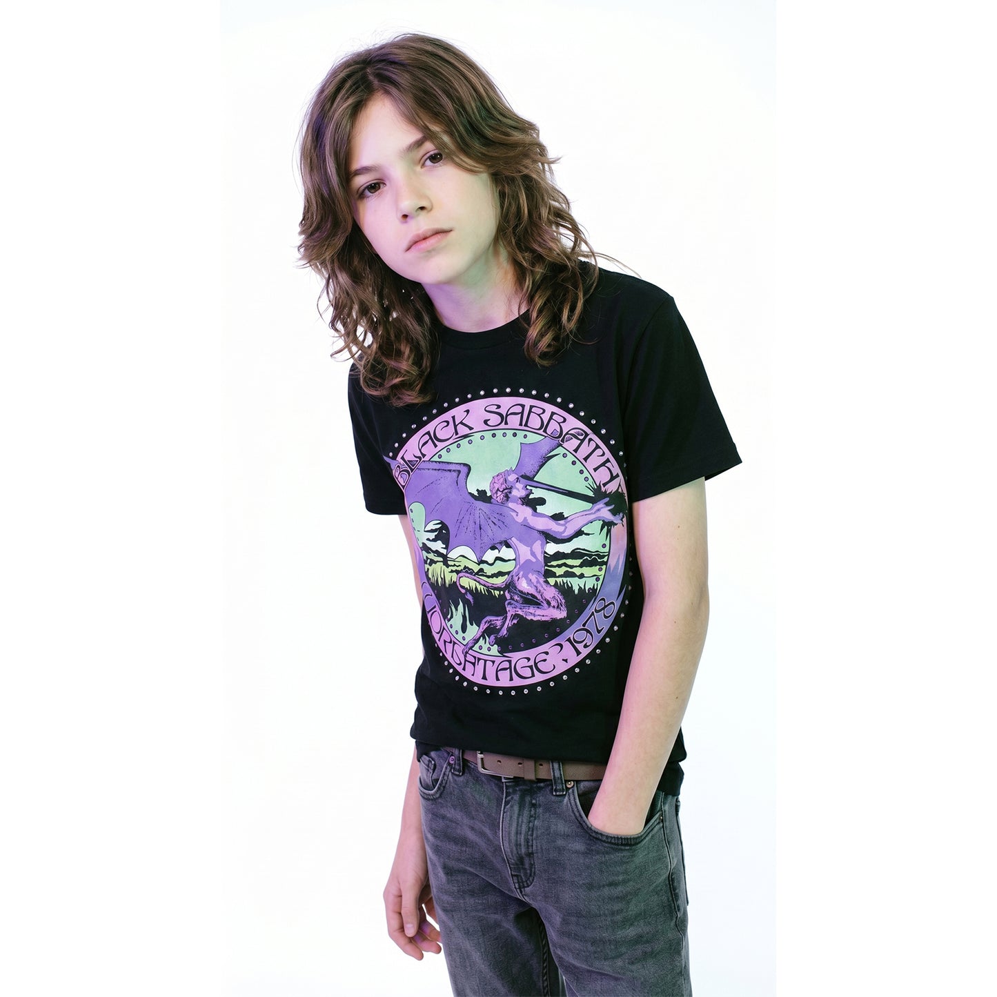 BLACK SABBATH - TOUR '78 - Kids T-Shirt Black (Embellished)
