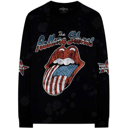 THE ROLLING STONES - US TOUR '78 - Long Sleeve T-Shirt Black