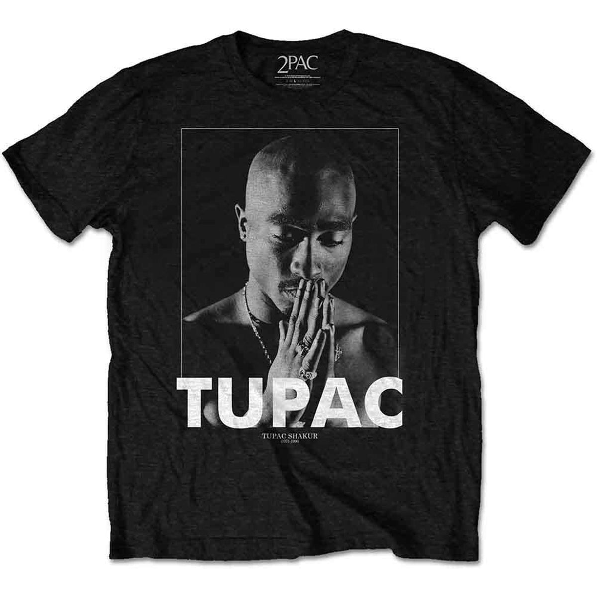 TUPAC - PRAYING - T-Shirt Black