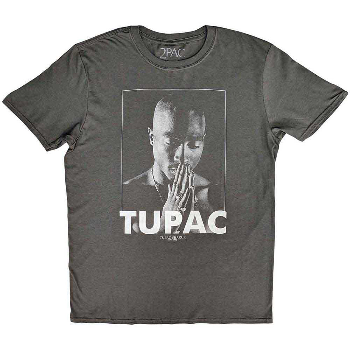 TUPAC - PRAYING - T-Shirt Grey