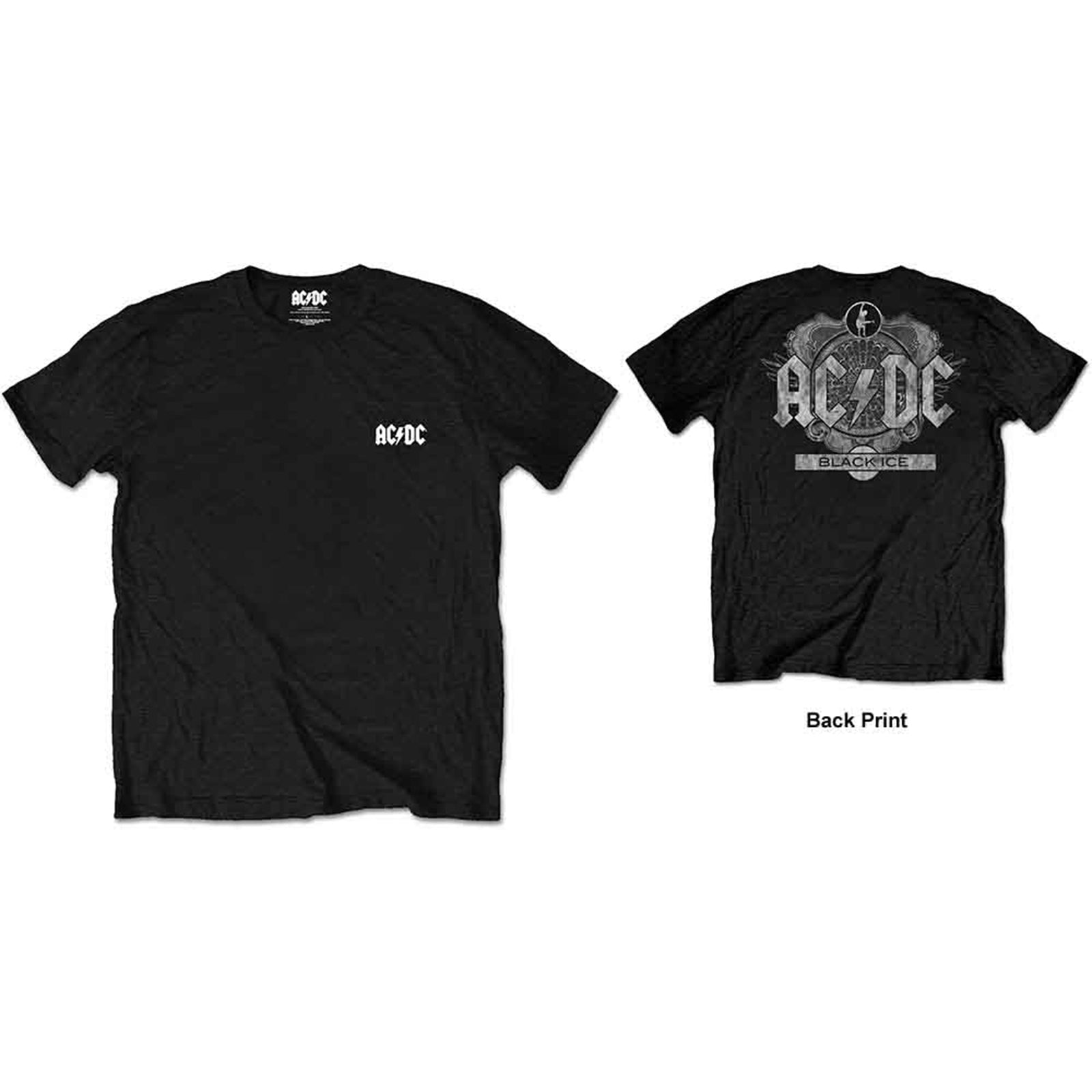 AC/DC - BLACK ICE - Retail Pack T-Shirt Black (Back Print)