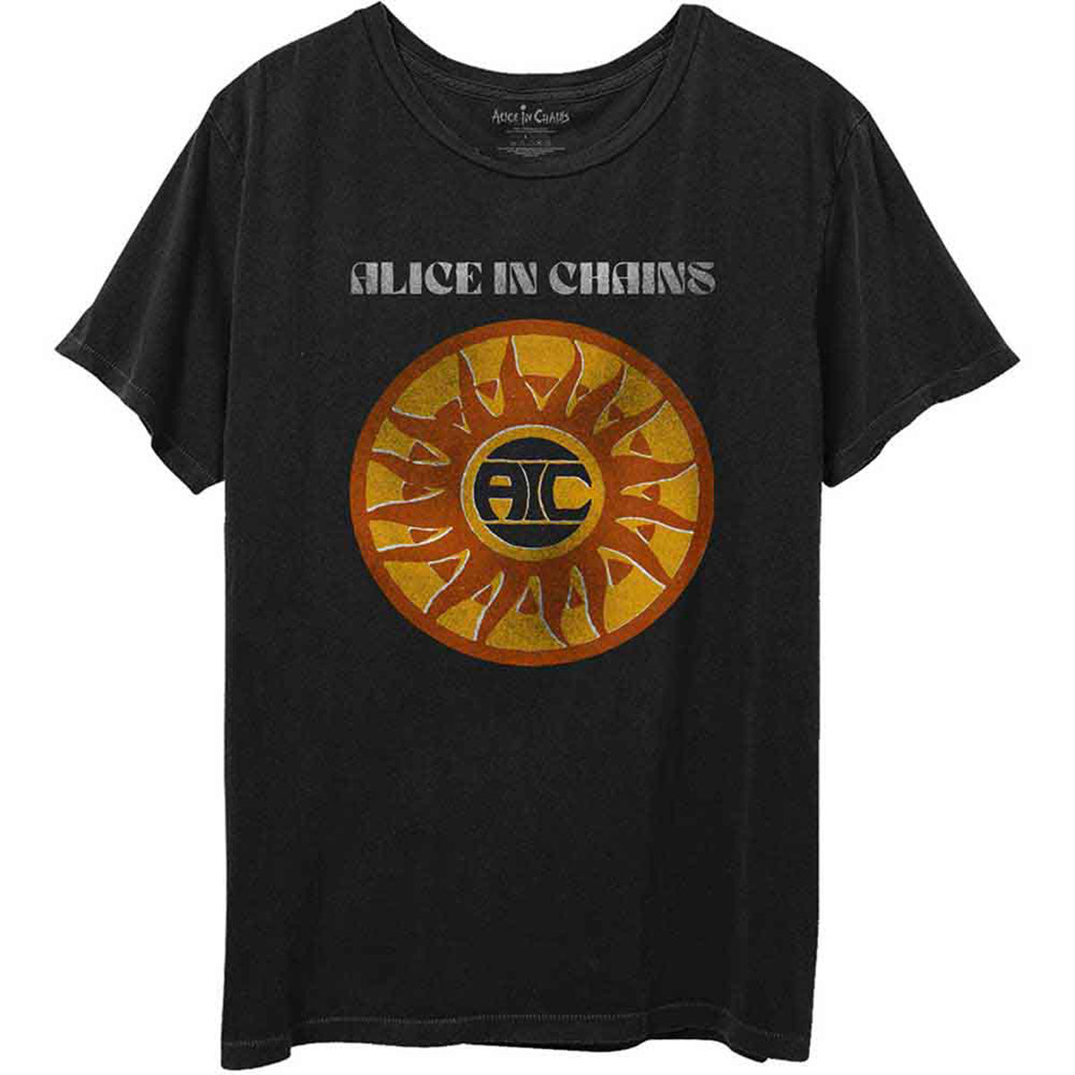 ALICE IN CHAINS - CIRCLE SUN VINTAGE - T-Shirt Black