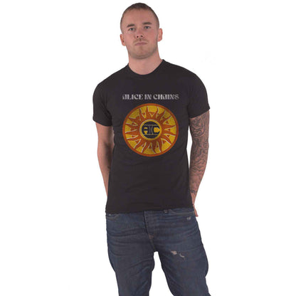ALICE IN CHAINS - CIRCLE SUN VINTAGE - T-Shirt Black