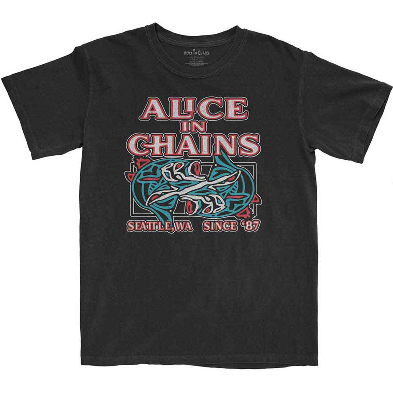 ALICE IN CHAINS - TOTEM FISH - T-Shirt Black
