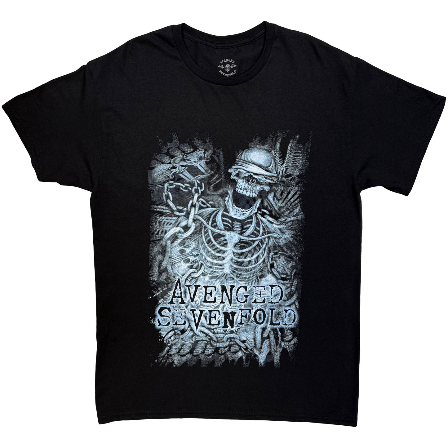 AVENGED SEVENFOLD - CHAINED SKELETON - T-Shirt Black