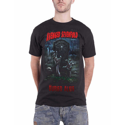AVENGED SEVENFOLD - BURIED ALIVE TOUR 2012 - T-Shirt Black (Back Print)