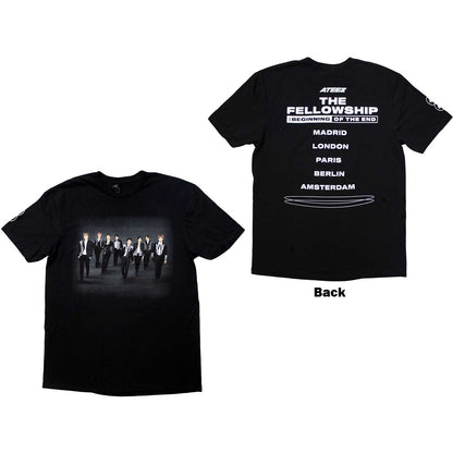 ATEEZ - FELLOWSHIP TOUR EURO PHOTO - T-Shirt Black (Back Print & Ex-Tour)
