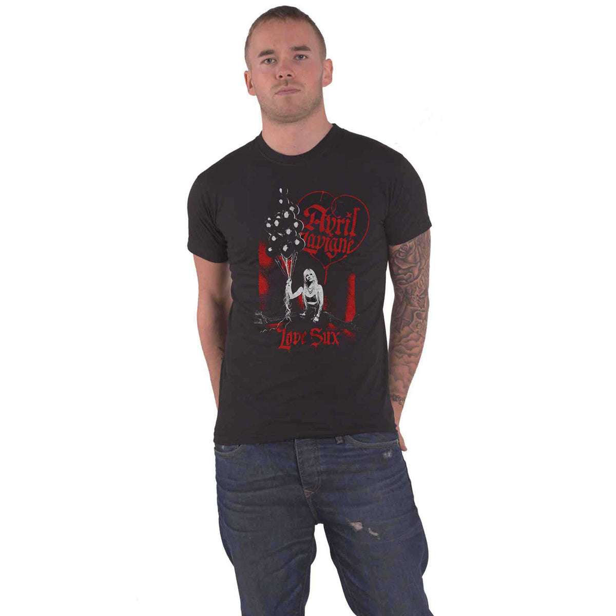 AVRIL LAVIGNE - LOVE SUX BALLOONS - T-Shirt Black