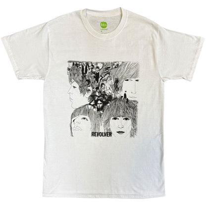 BEATLES, THE - REVOLVER ALBUM COVER - T-Shirt White
