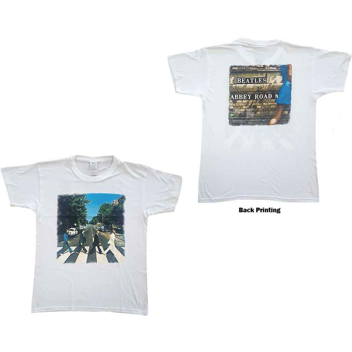 BEATLES, THE - VINTAGE ABBEY ROAD - T-Shirt White (Back Print)
