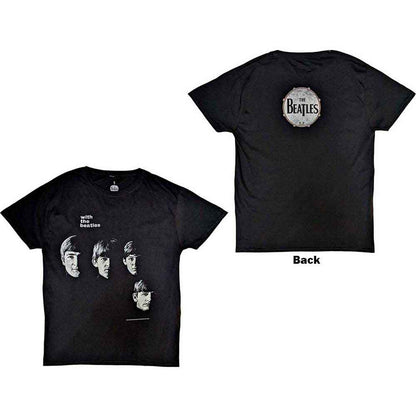 BEATLES, THE - VINTAGE WITH THE BEATLES - T-Shirt Noir (Back Print)
