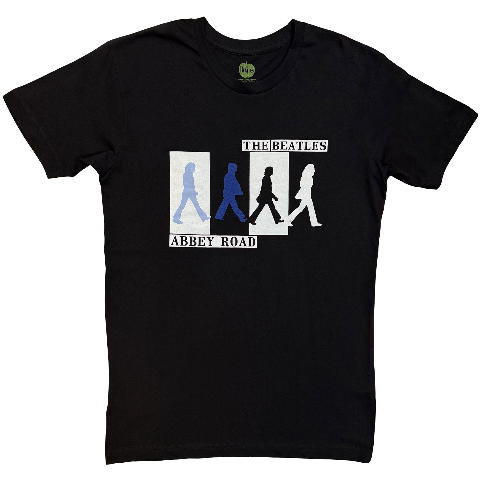 BEATLES, THE - ABBEY ROAD COLOURS CROSSING - T-Shirt Black